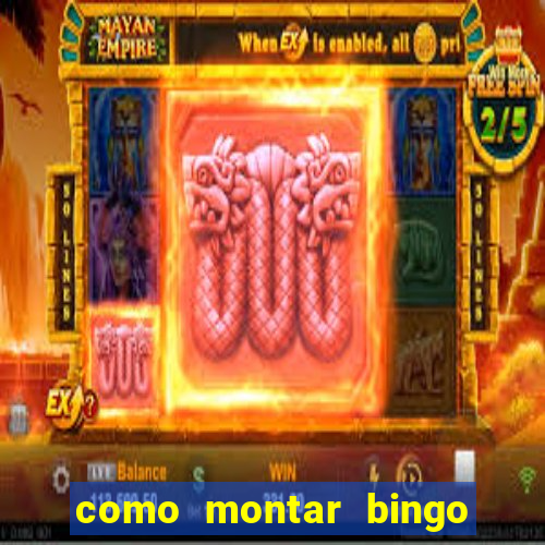 como montar bingo brinquedos toia