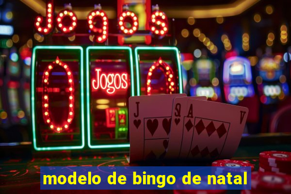 modelo de bingo de natal