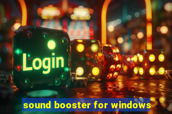 sound booster for windows